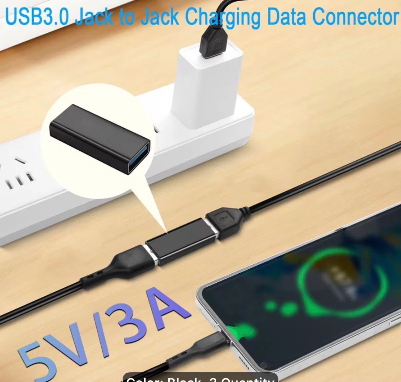 USB 3.0 Female to USB3.0 Female Adapter Coupler USB3.0 - photo 5