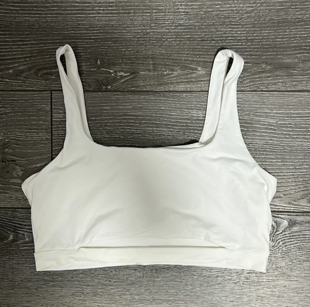 White going out top with cutout