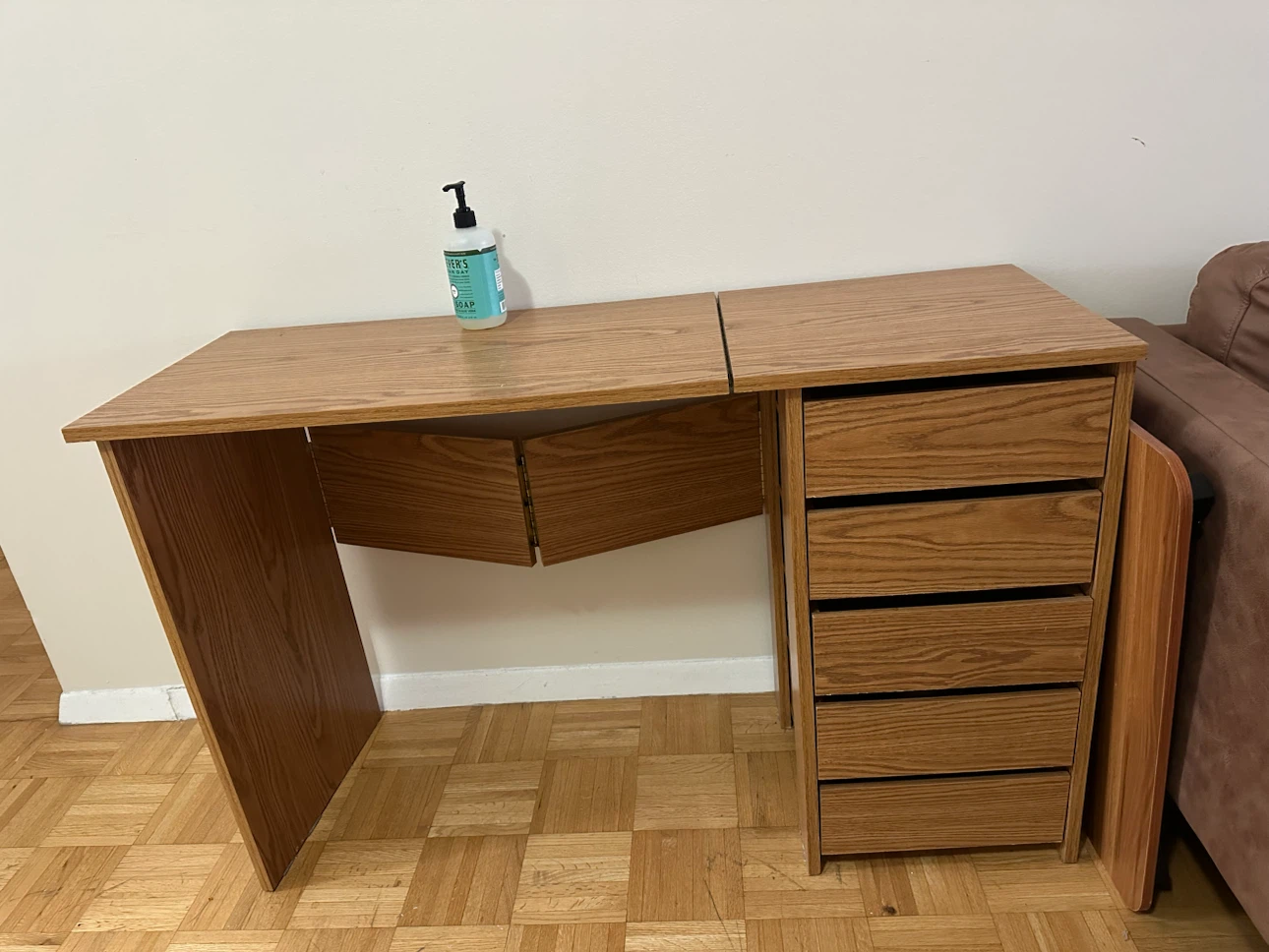 Sewing Table with Drawers