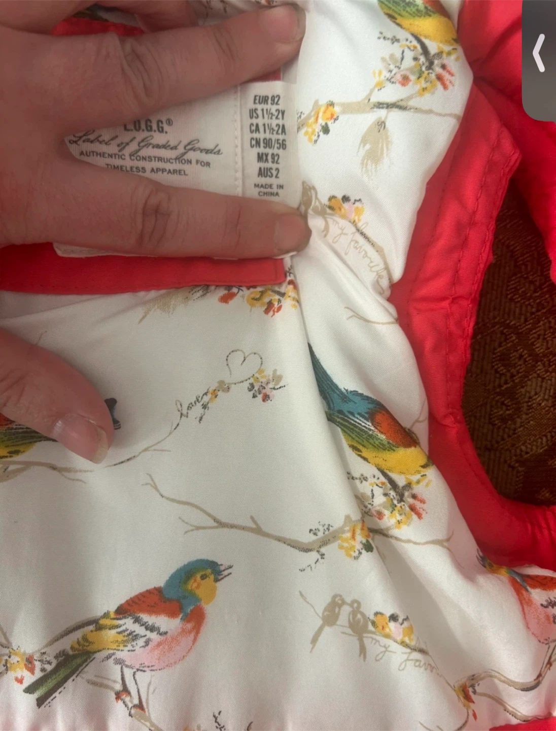 H&M Kids Puffer Vest - Red - Size 1Y-2Y - photo 3