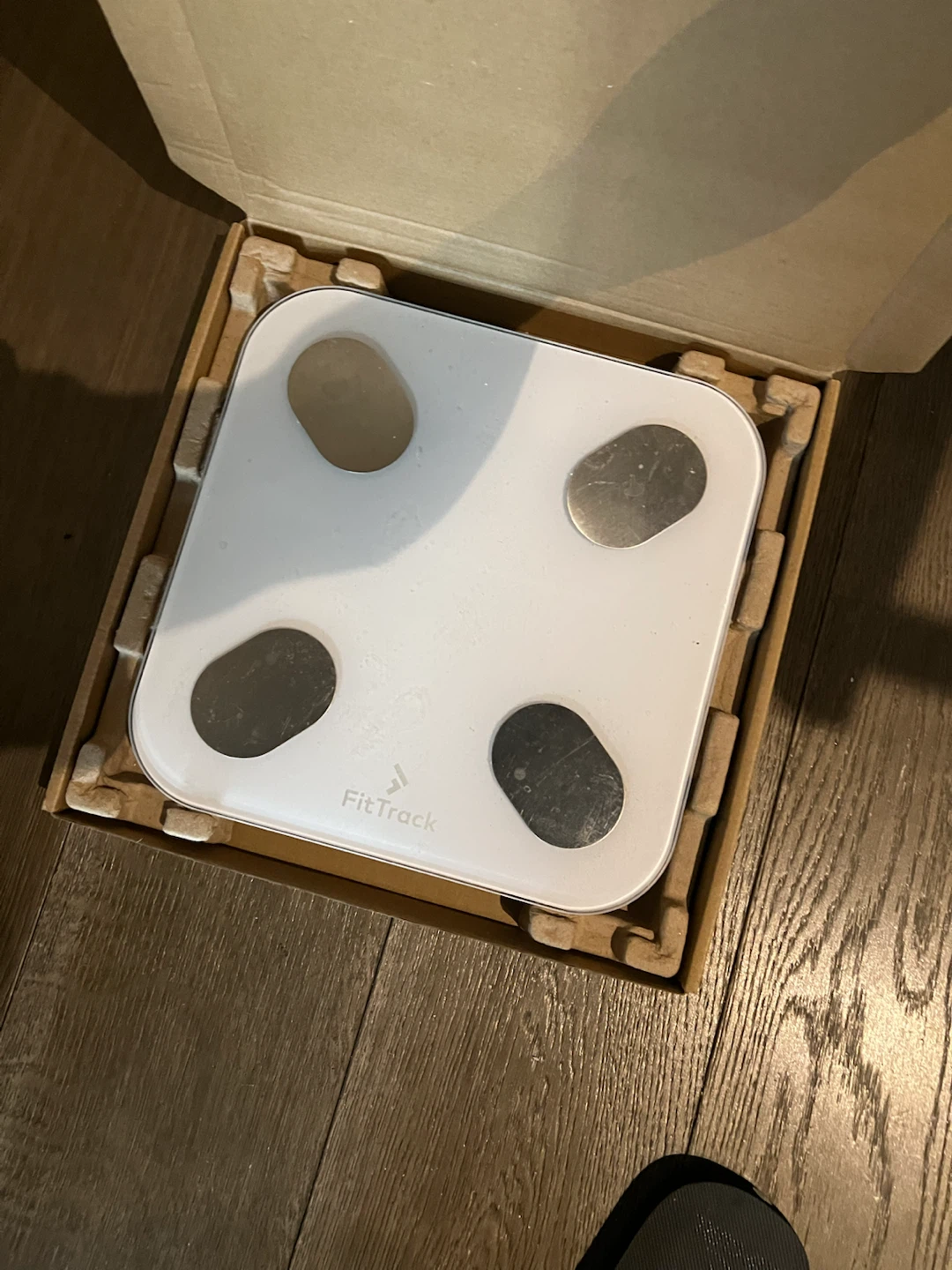 FitTrack White Digital Body Composition Scale