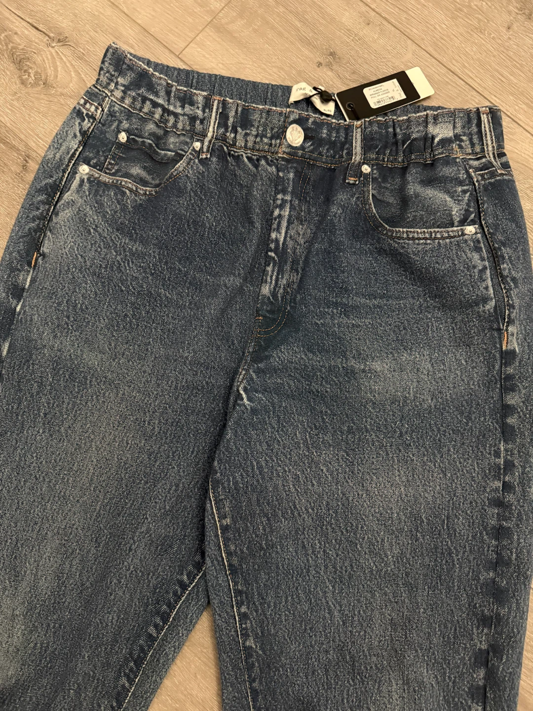 Rag & Bone Mirimar Fleece Pull On Jogger Jeans - photo 4