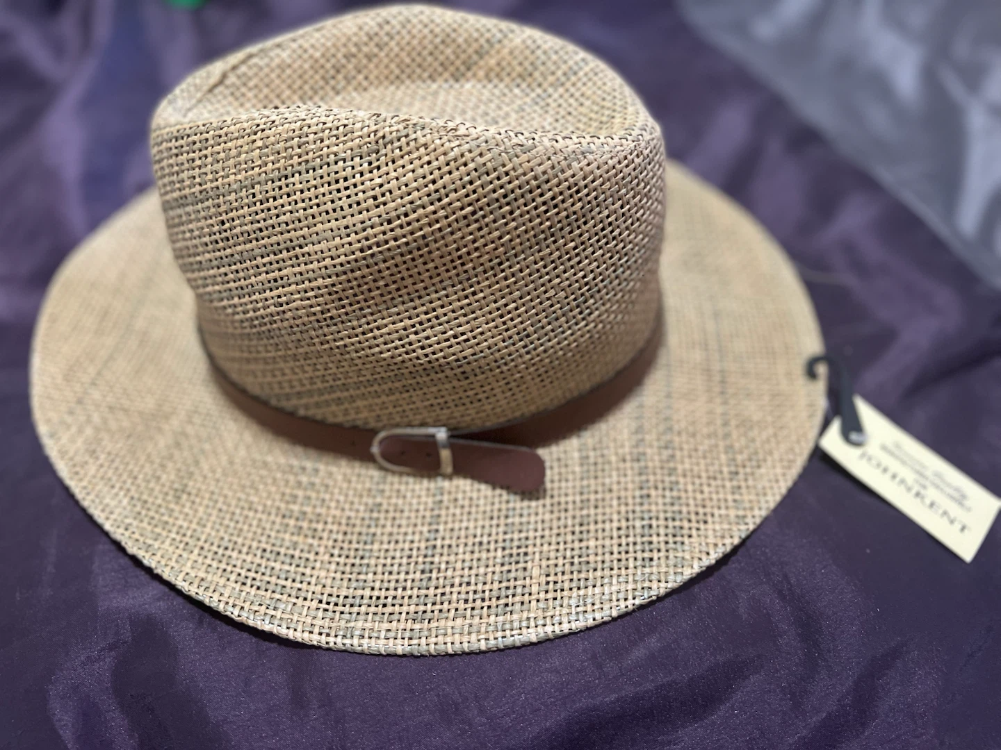 John Kent Straw Hat with Brown Band