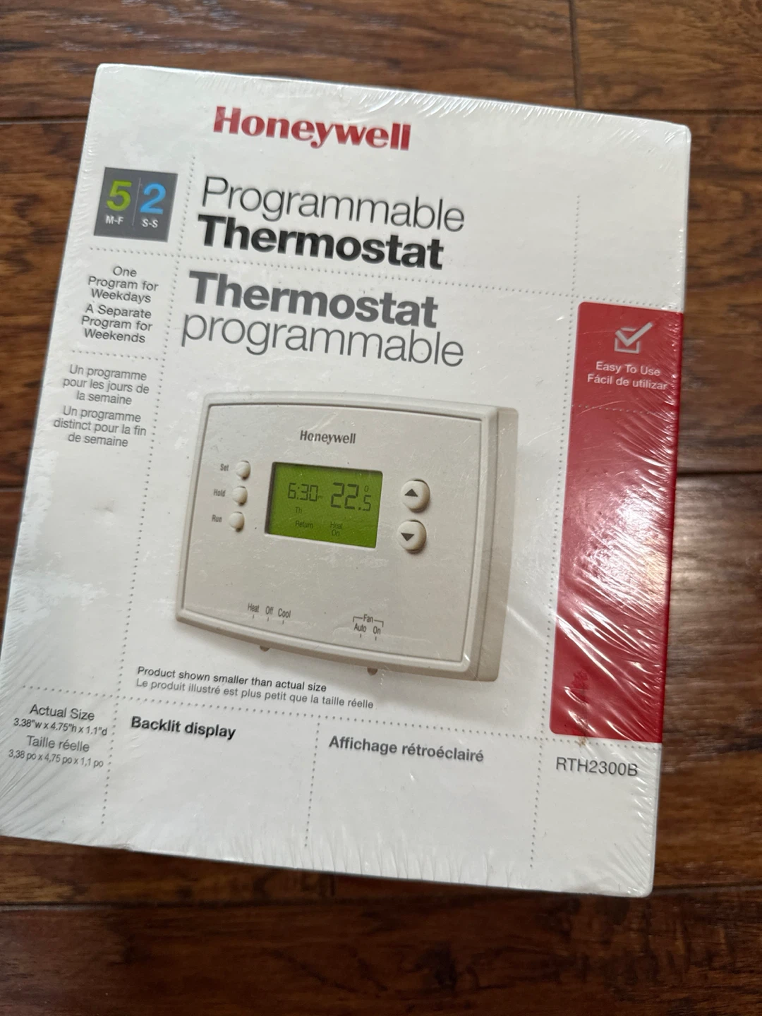 Honeywell Programmable Thermostat RTH2300B