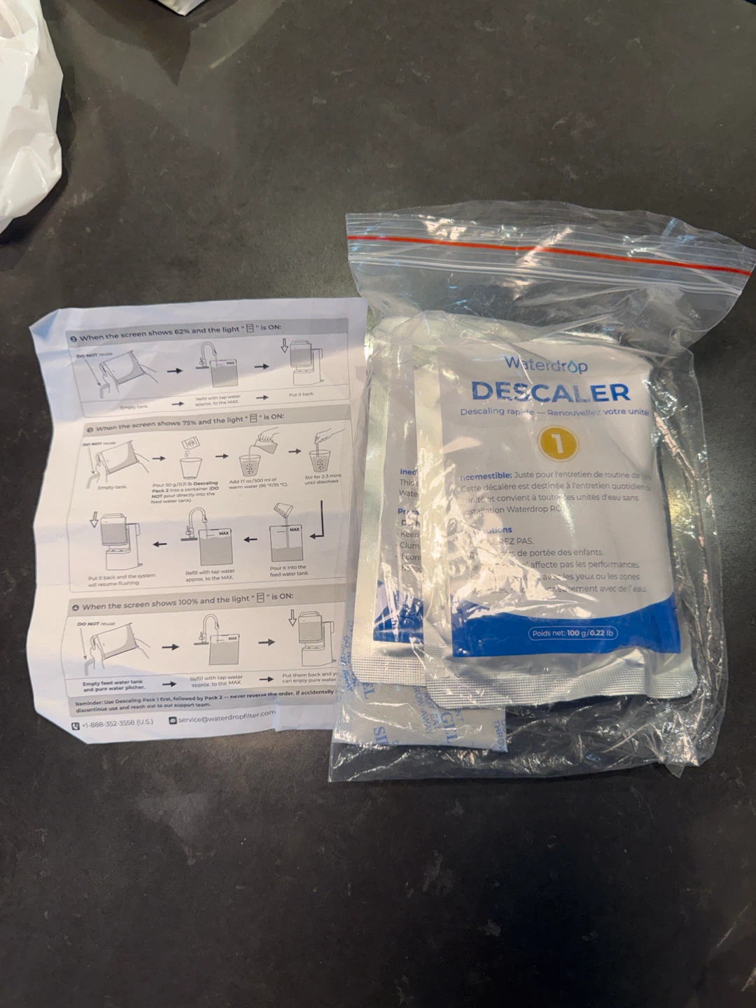 Like New Waterdrop smart water filter / hot & cold water - photo 4