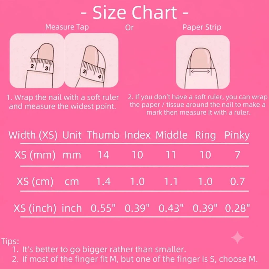 5 Sets XS Mystery Press-On Nails Box - photo 2