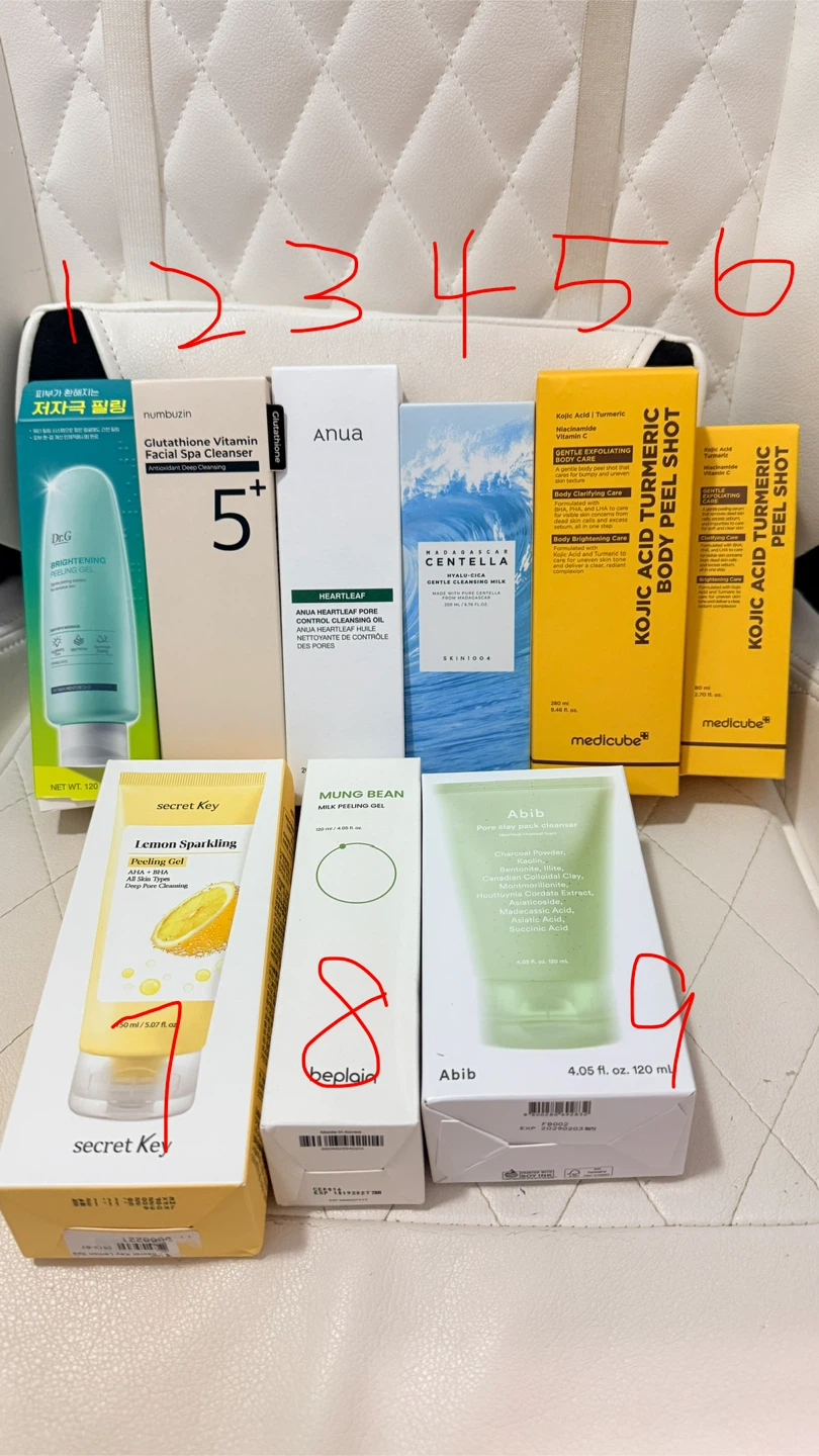 Kbeauty cleansers! All new 50% off original price