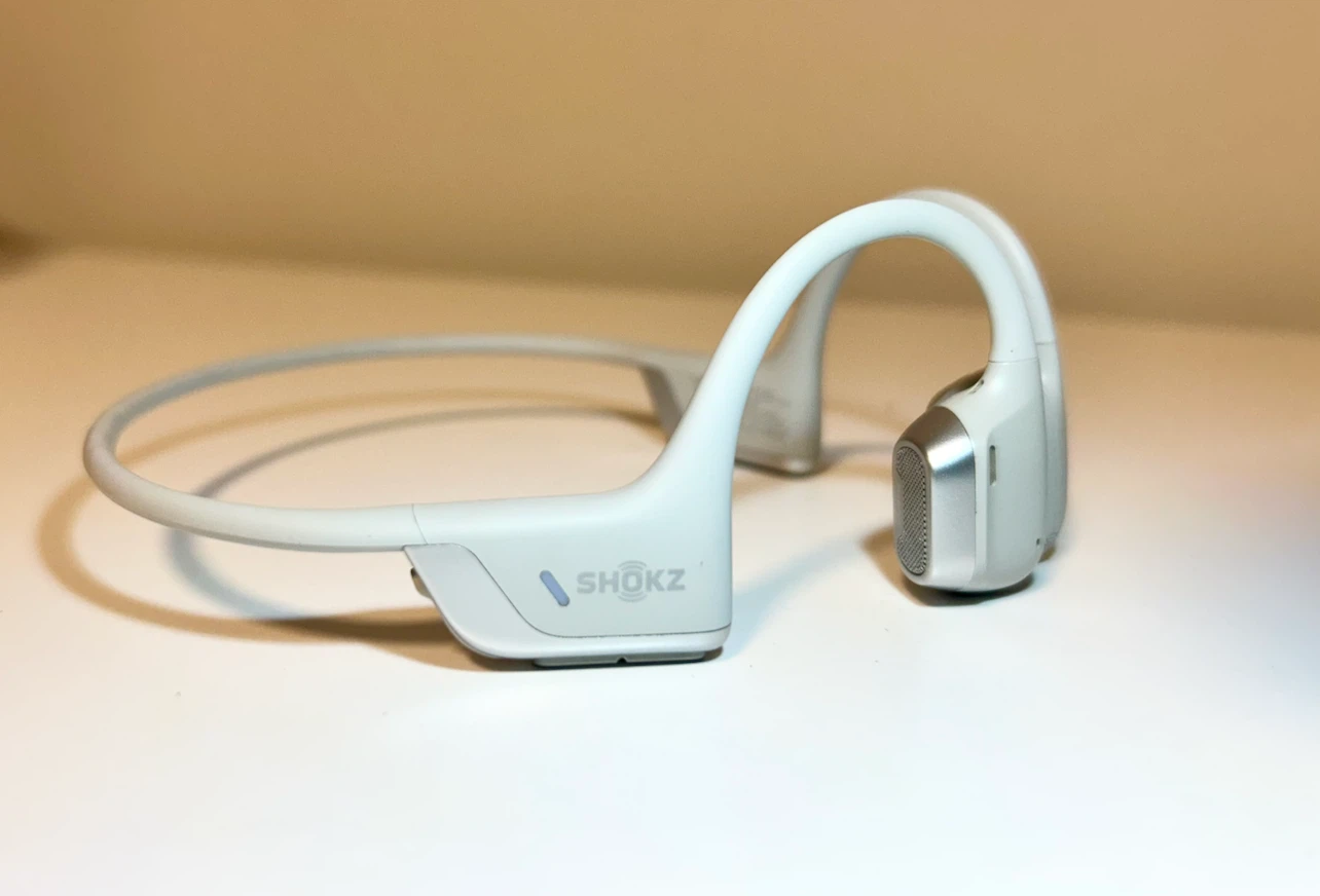 Shokz Open-Ear Bone Conduction Headphones - Silver (Standard) - photo 2
