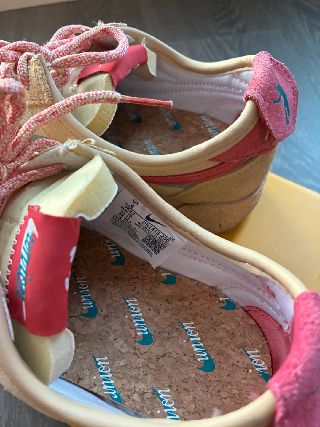 Nike Cortez SP x Union Sesame/Pink Clay-Dutch Green - photo 3