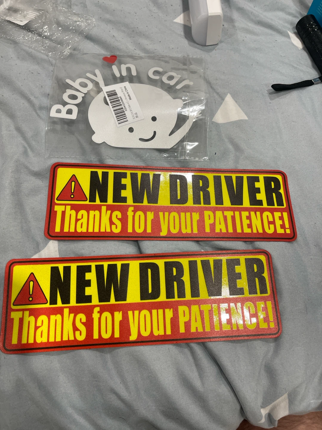 Baby in Car & New Driver Stickers