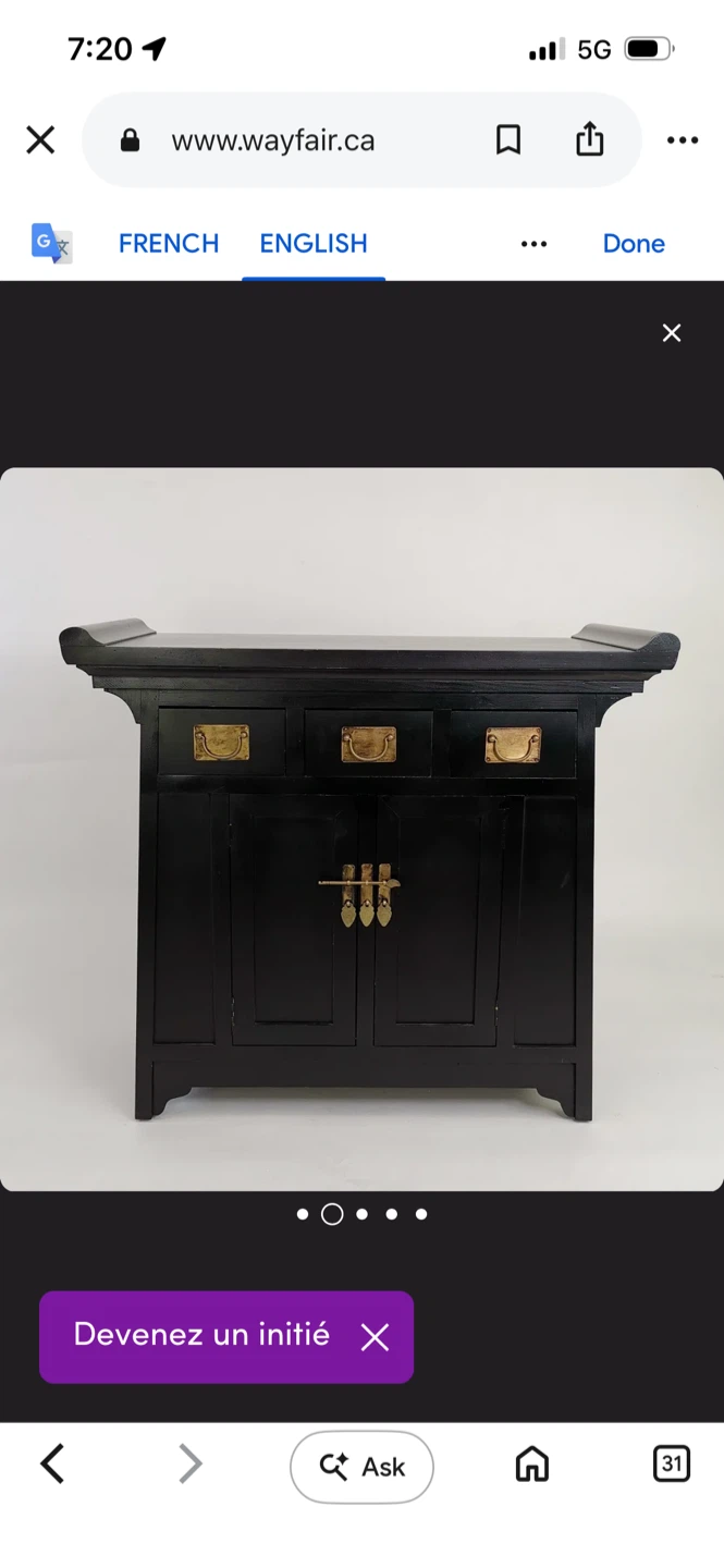 Black Console Table - photo 2