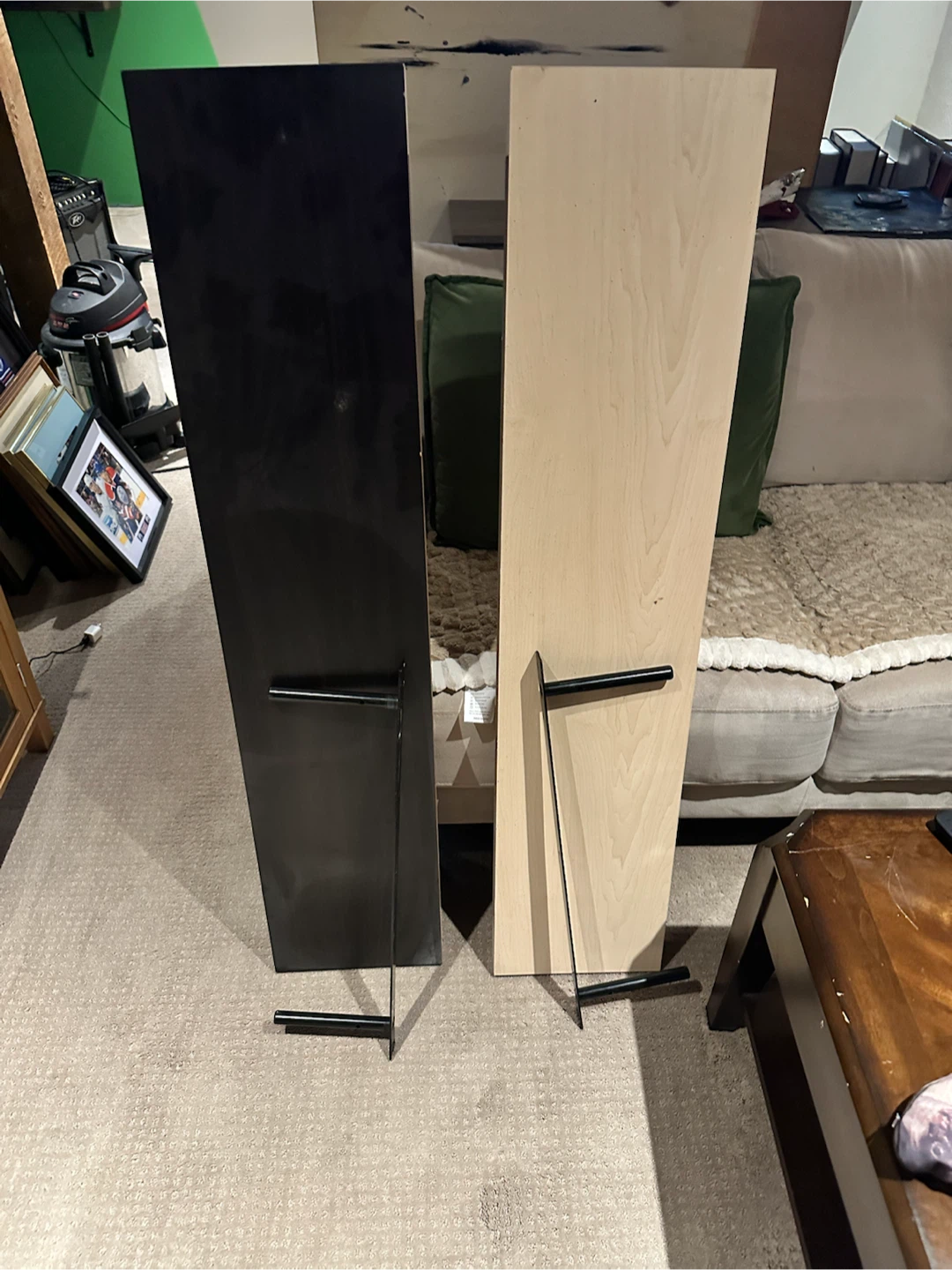 Two floating shelves