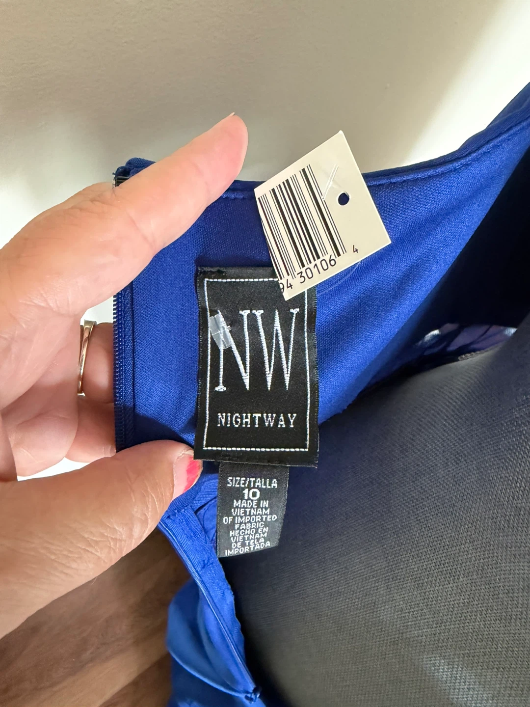 Nightway Royal Blue Maxi Dress Size 10 - photo 4