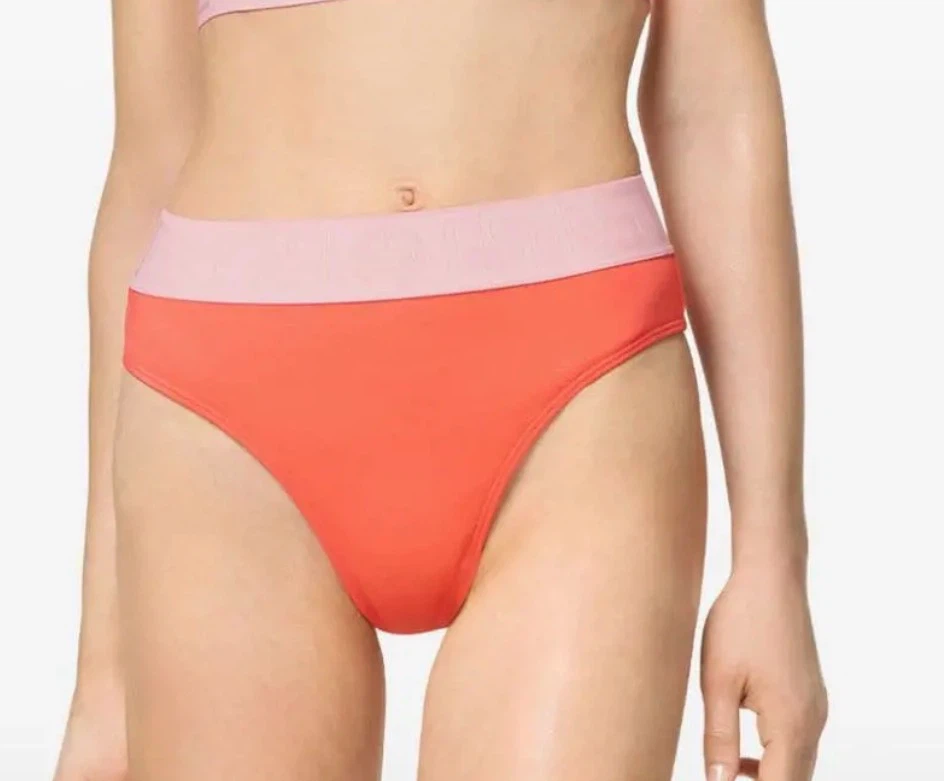Versace High-Waisted Bikini Bottoms - Coral/Pink - photo 2