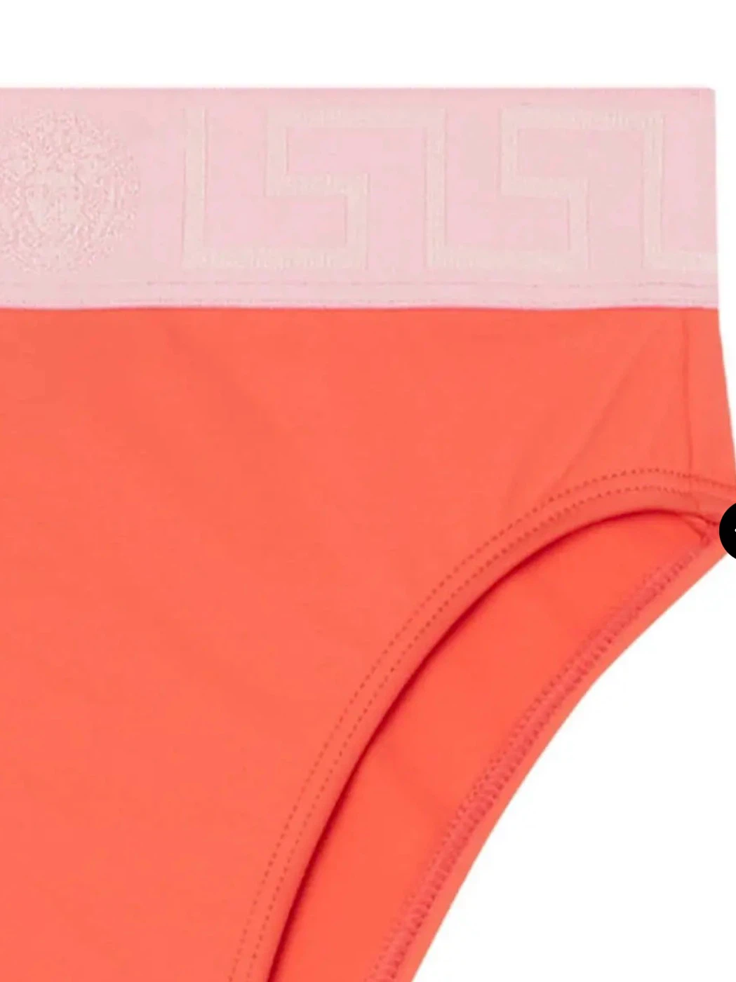Versace High-Waisted Bikini Bottoms - Coral/Pink - photo 3