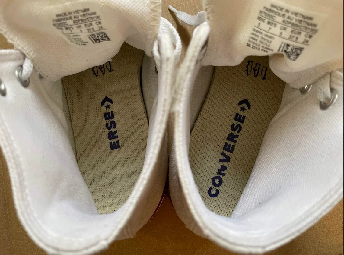 White Converse Shoe - photo 2