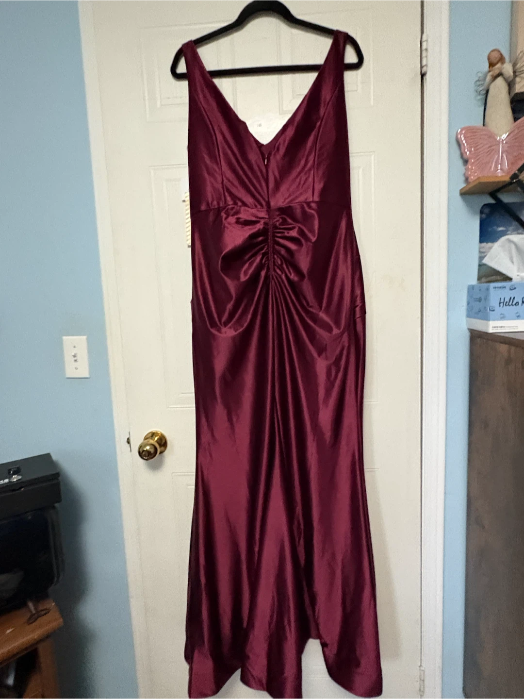 Signature by Galina Wine Mermaid Dress - Size 14