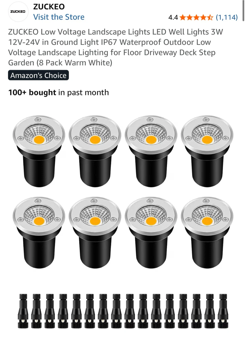 ZUCKEO Low Voltage Landscape Lights