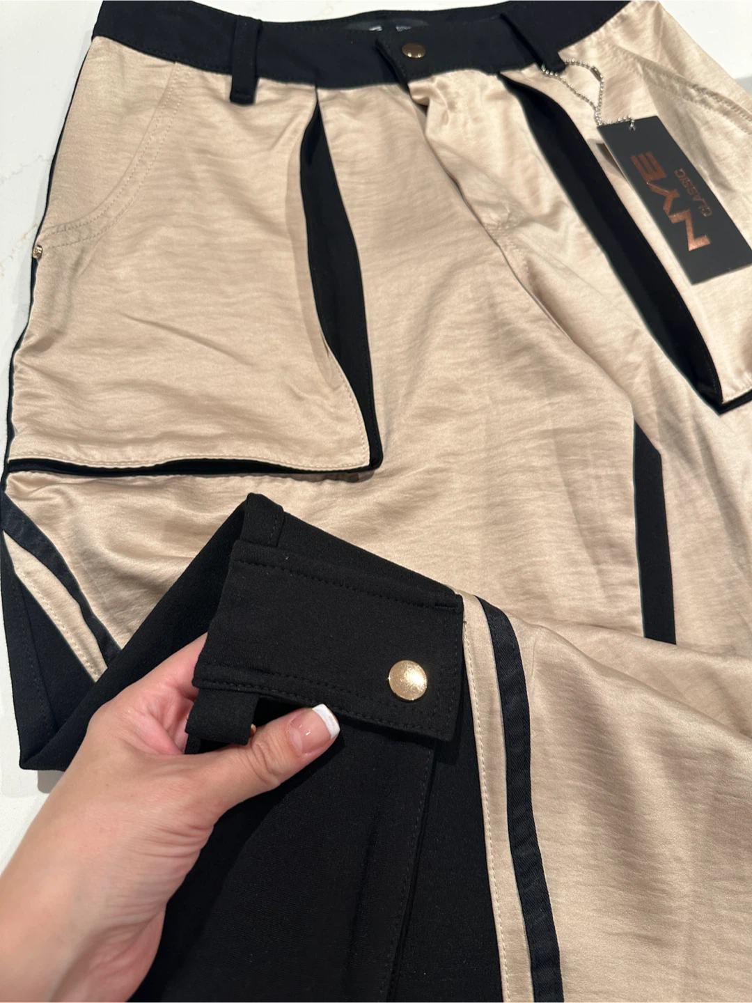 NYE CLASSIC Beige and Black Cargo Pants - photo 3