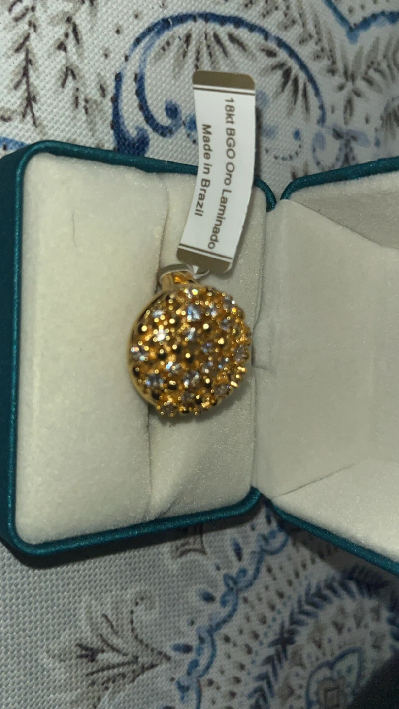 18k Gold Plated Ring with Stones