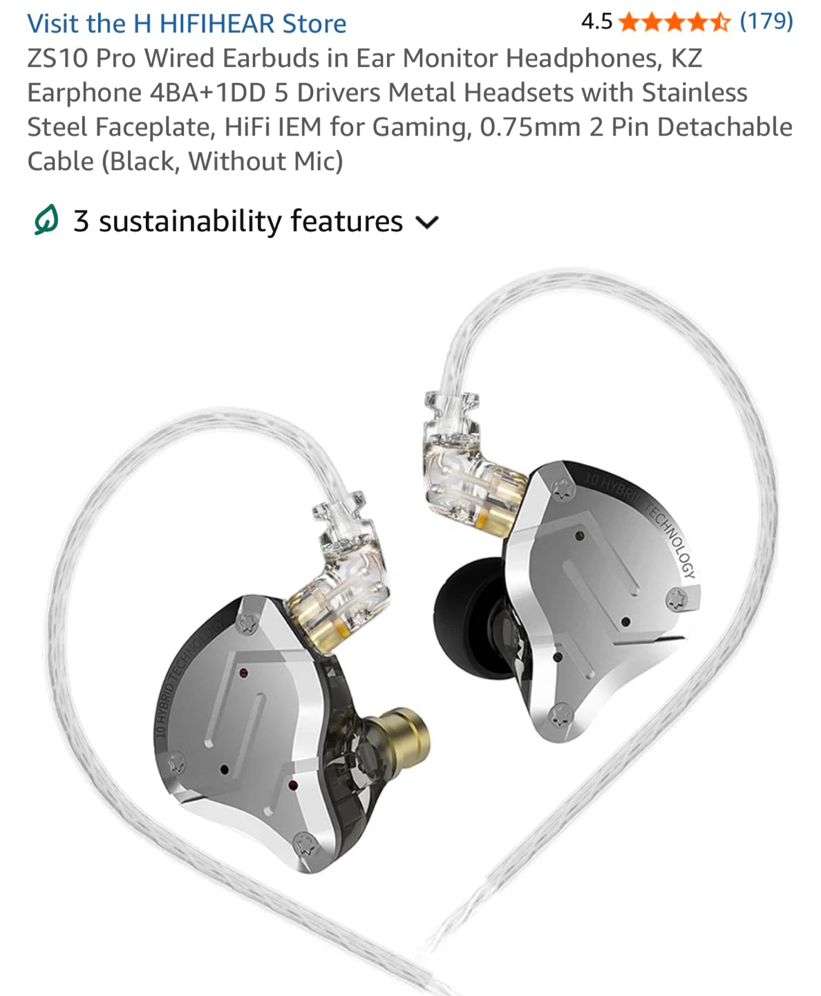 KZ ZS10 Pro Wired Earbuds
