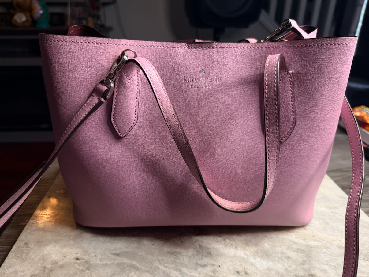 👜 Kate Spade Harper Satchel – Light Pink