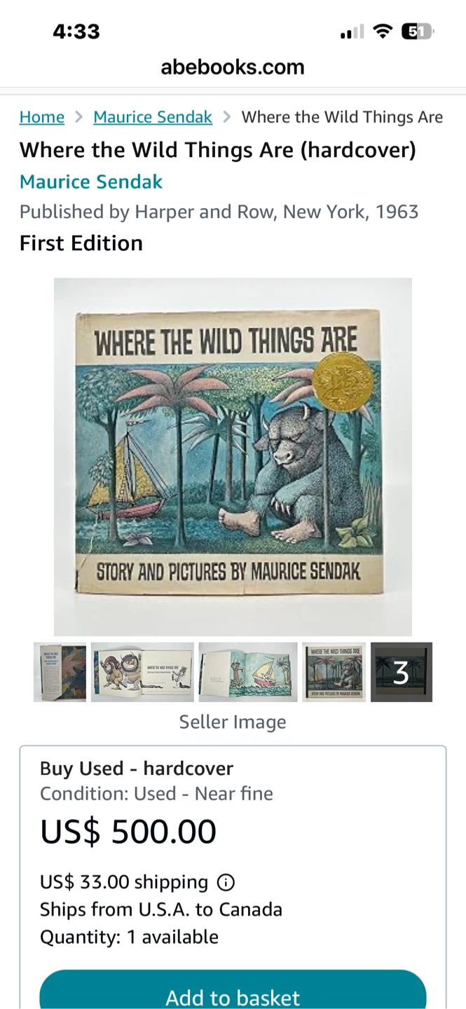 First edition Where the things are by Harper - photo 2