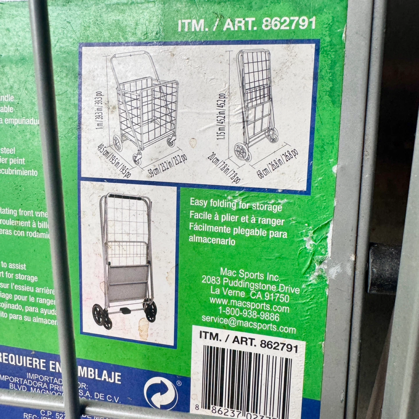 Mac Sports Folding Cart - photo 3
