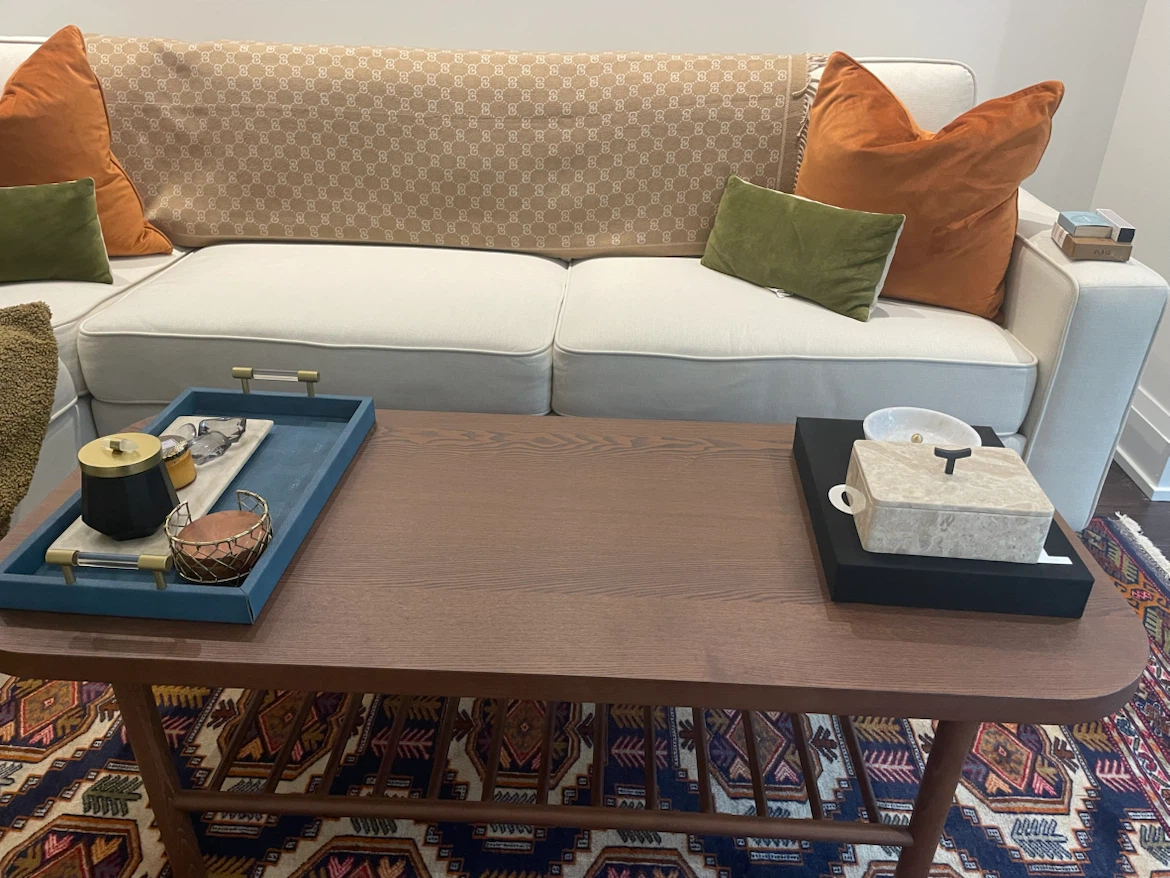 Scandinavian Style Coffee Table in Walnut - photo 2