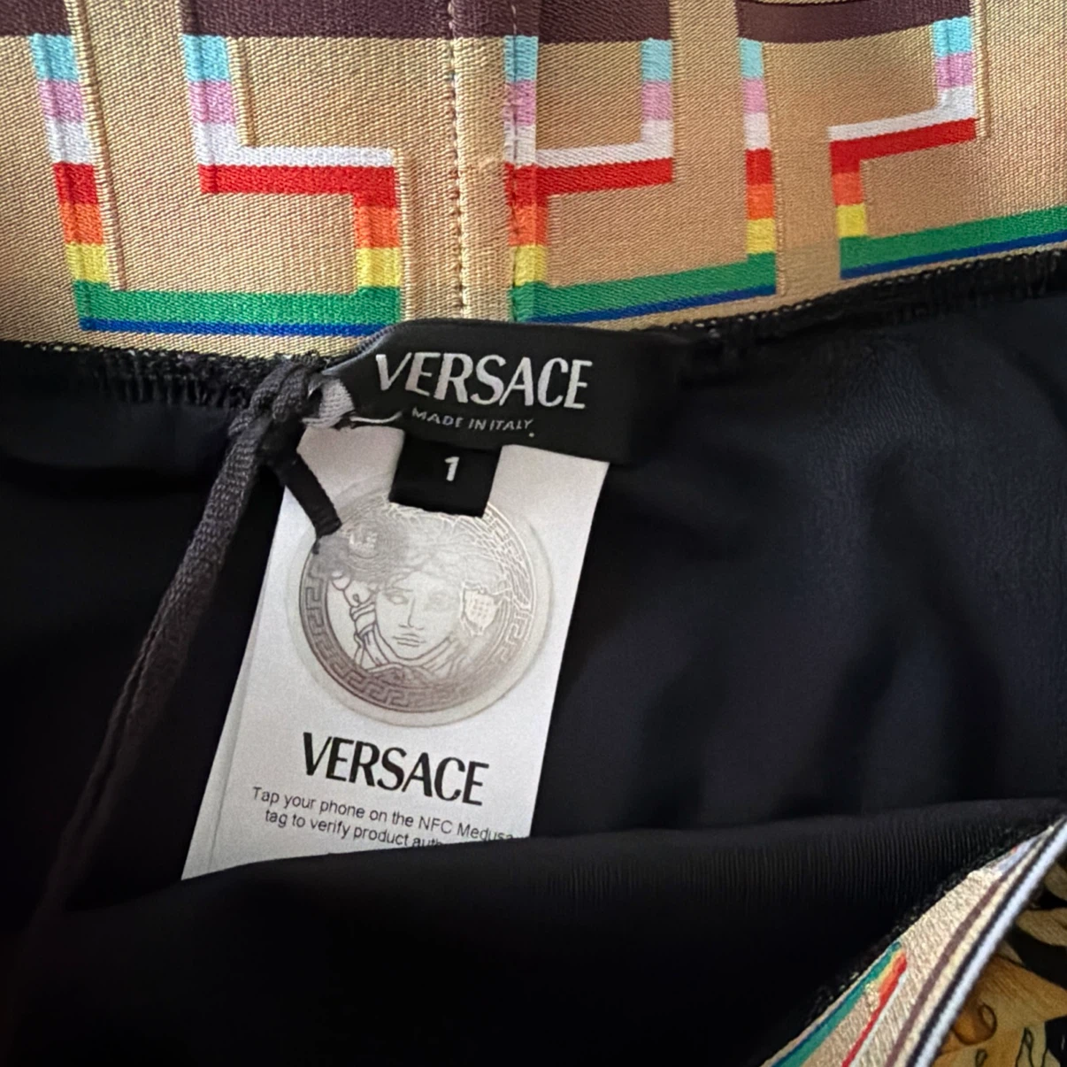 Versace Black & Gold Barocco Bikini Bottom - photo 5