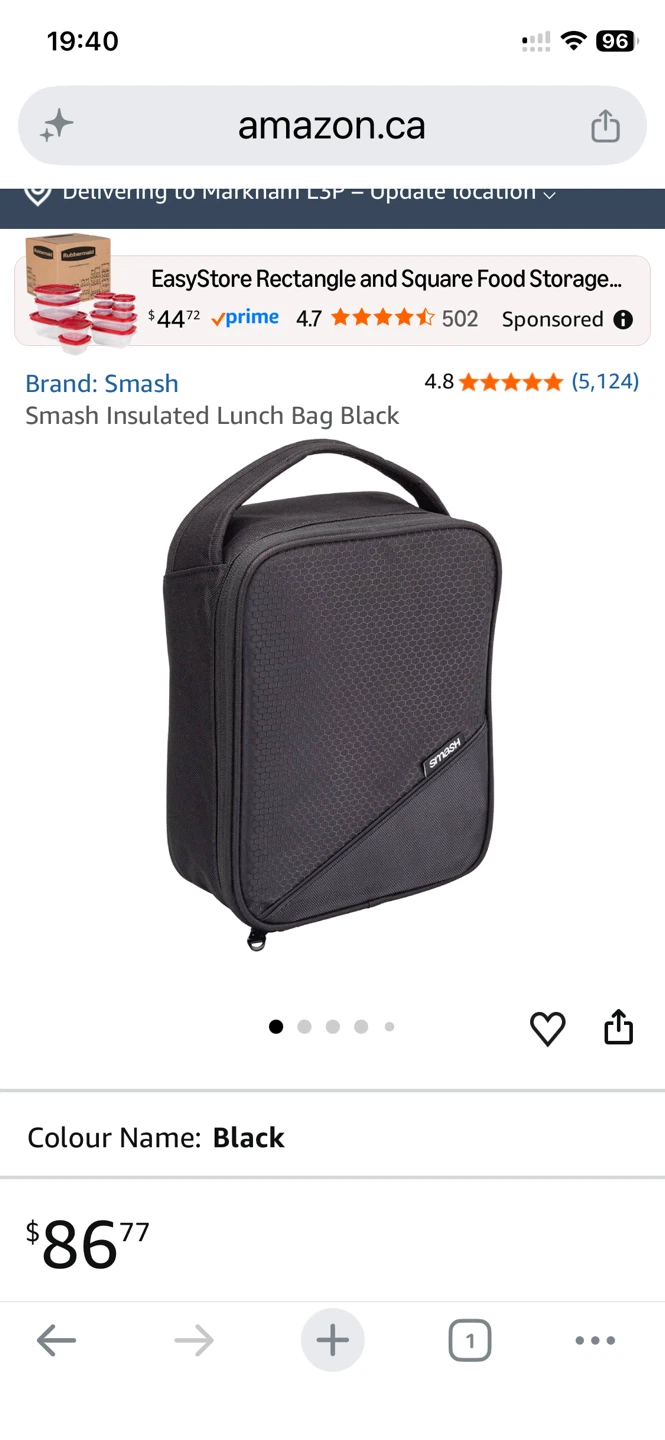 Smash Lunch Bag