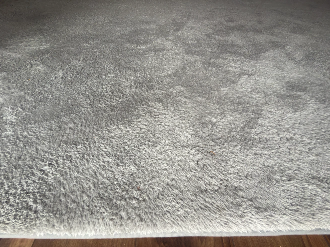 2 Light Grey Plush Area Rug set for sale - photo 3