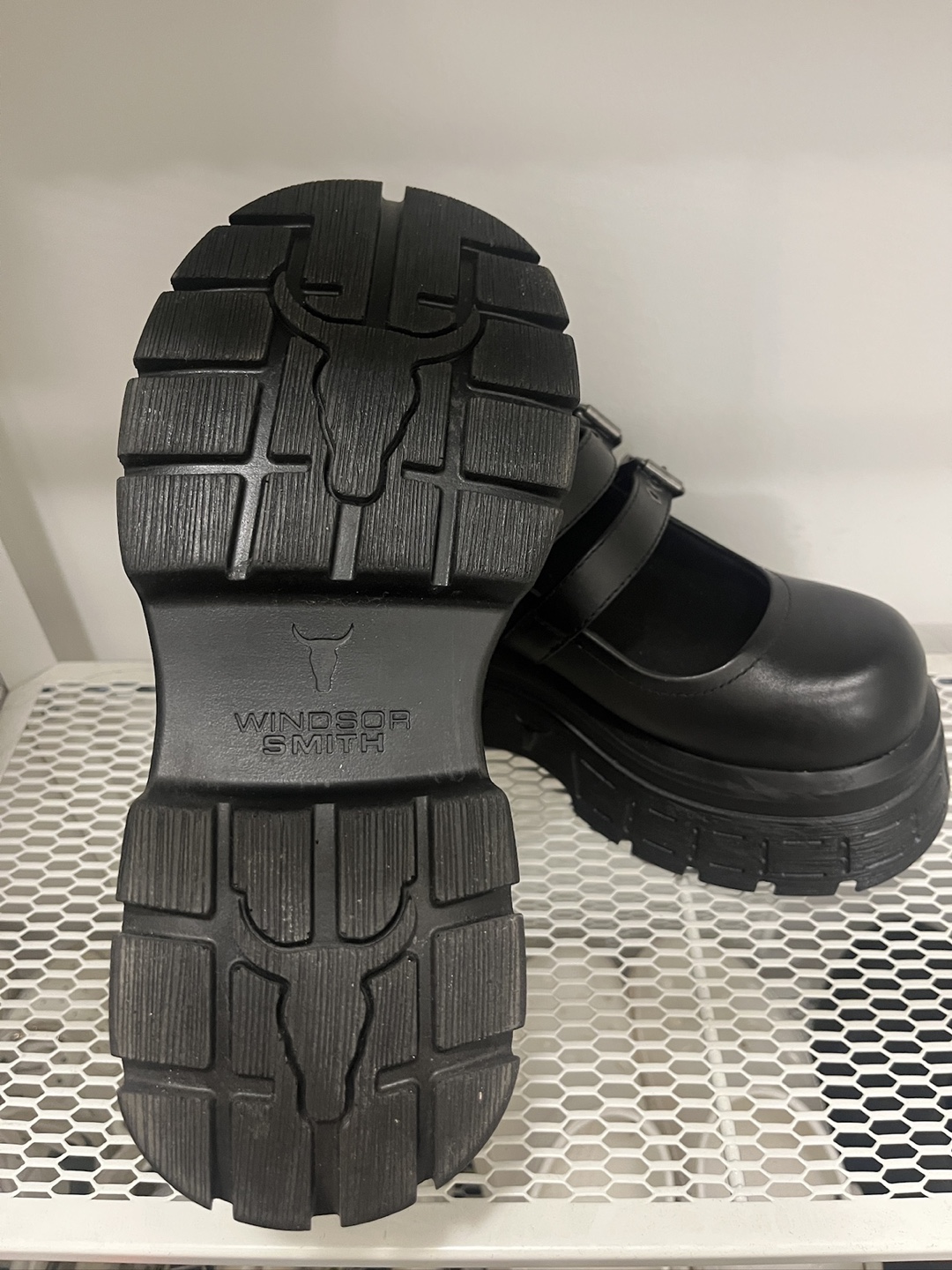 Windsor Smith Black Platform Mary Jane Shoes - photo 4