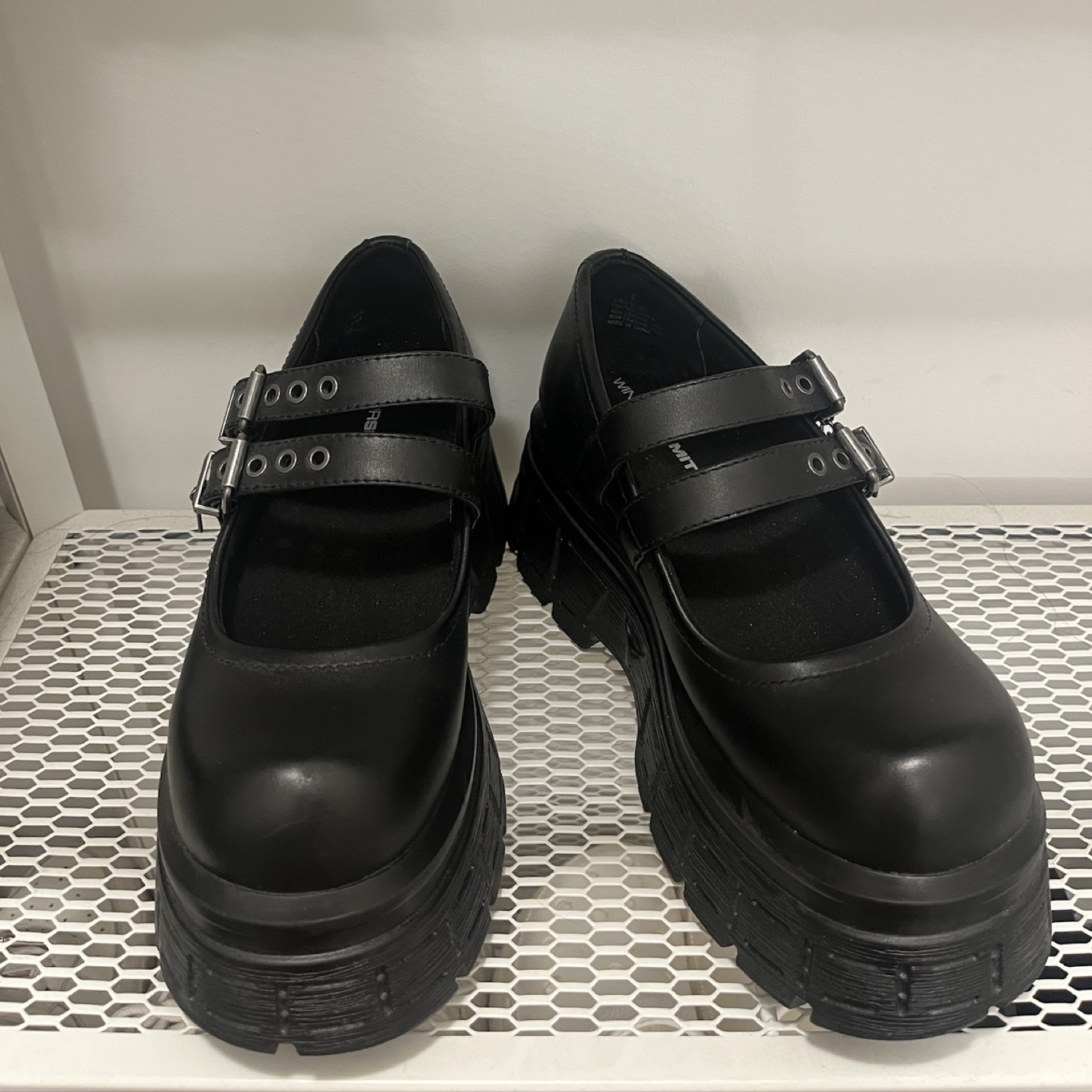 Windsor Smith Black Platform Mary Jane Shoes - photo 2