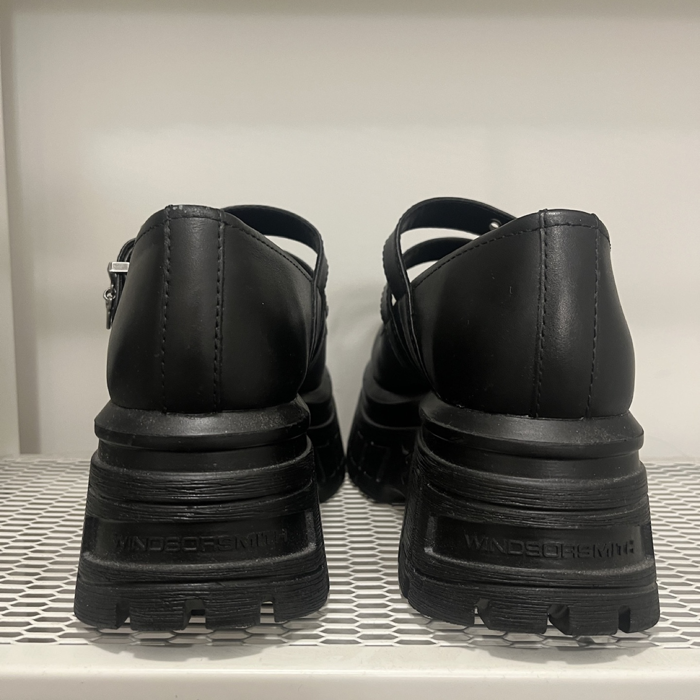 Windsor Smith Black Platform Mary Jane Shoes - photo 3