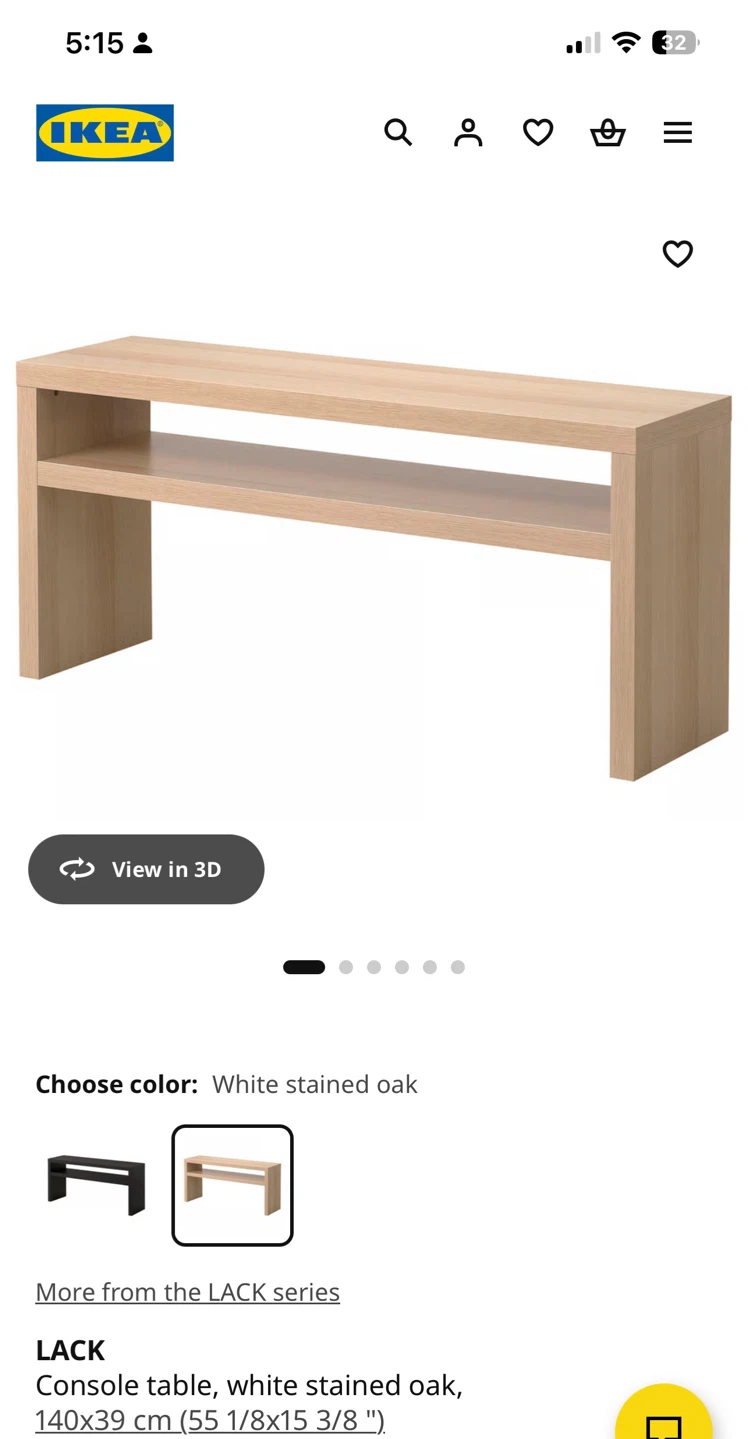 IKEA LACK Console Table - photo 2