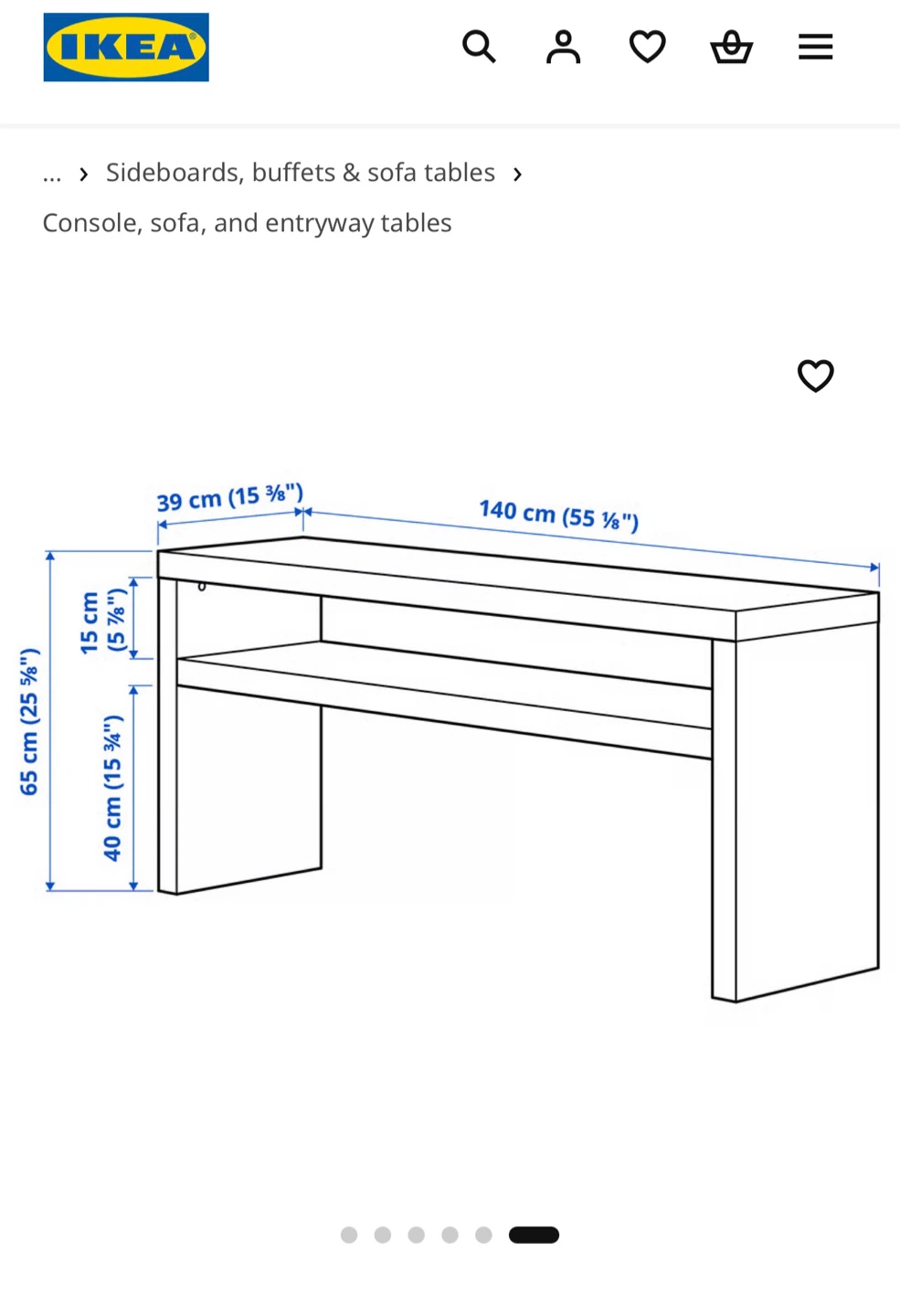 IKEA LACK Console Table - photo 3