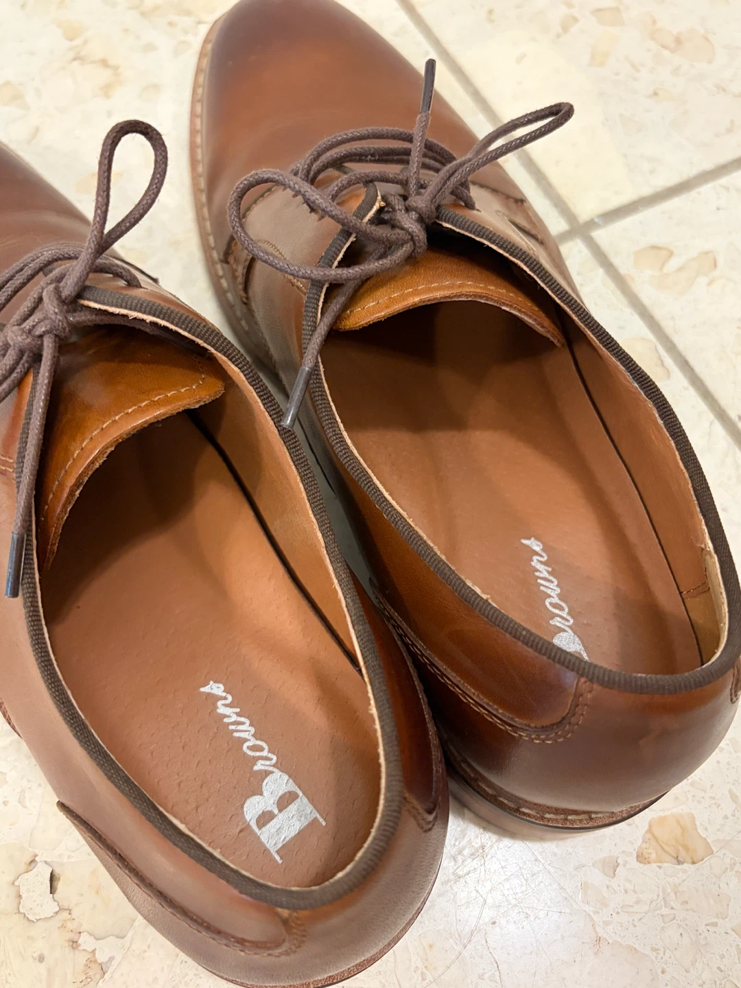 Brown Leather Dress Shoes - photo 5