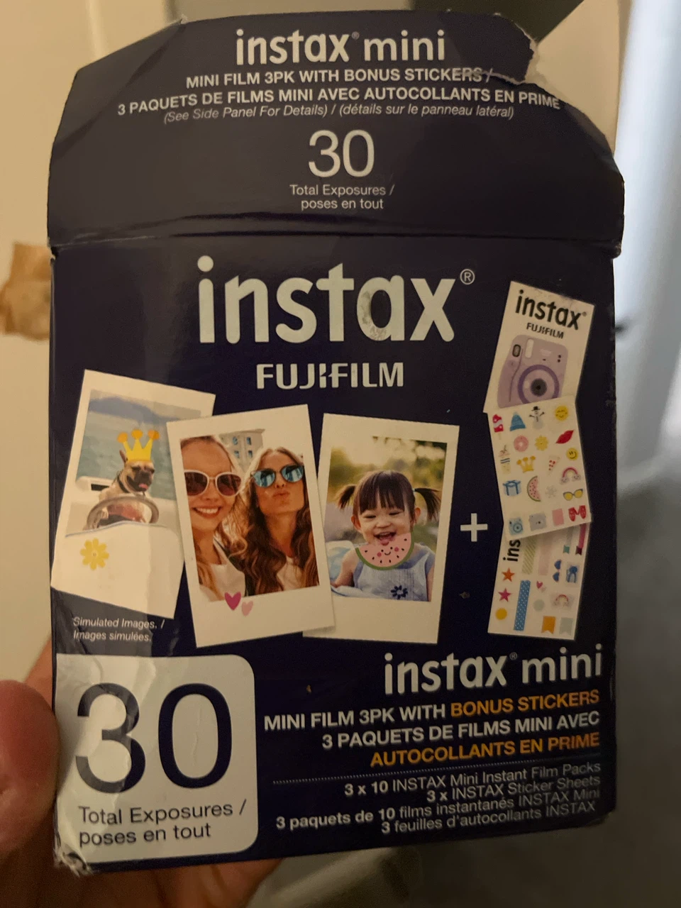 Fujifilm Instax Mini Film 30 Exposures + Bonus Stickers - photo 2