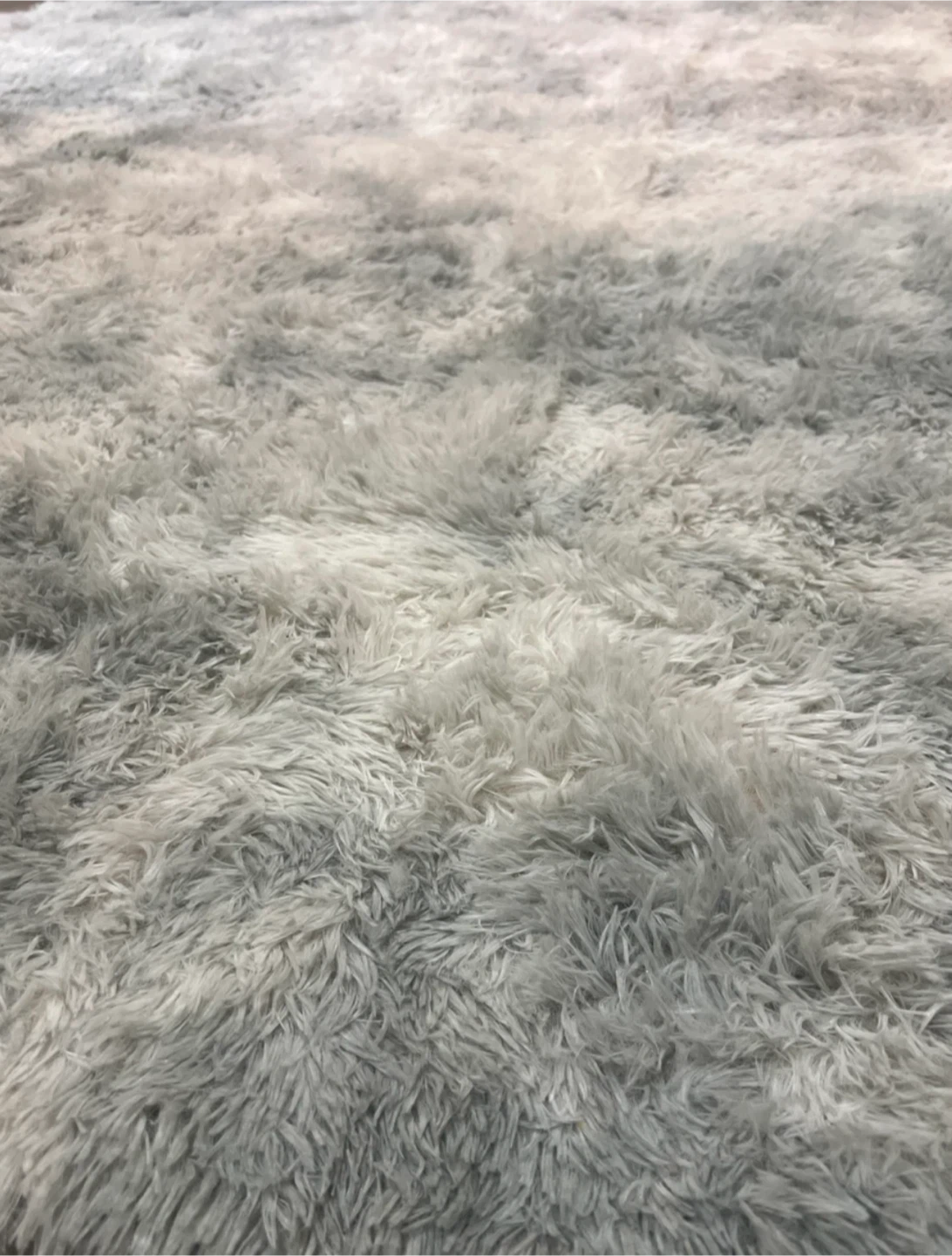 Grey Shaggy Area Rug