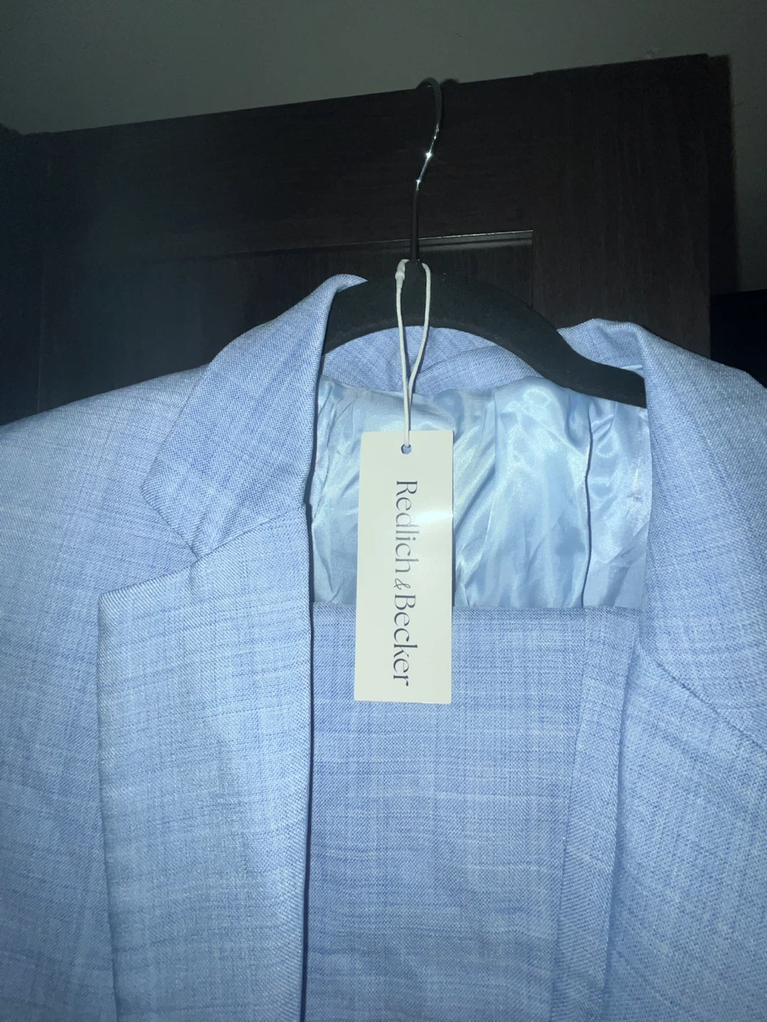 Redlich & Becker Light Blue Linen Blazer