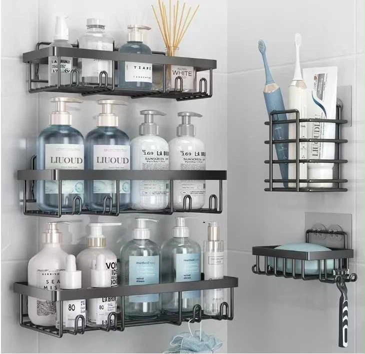 Adhesive Shower Caddy Shelving System - No Drilling Required - photo 4