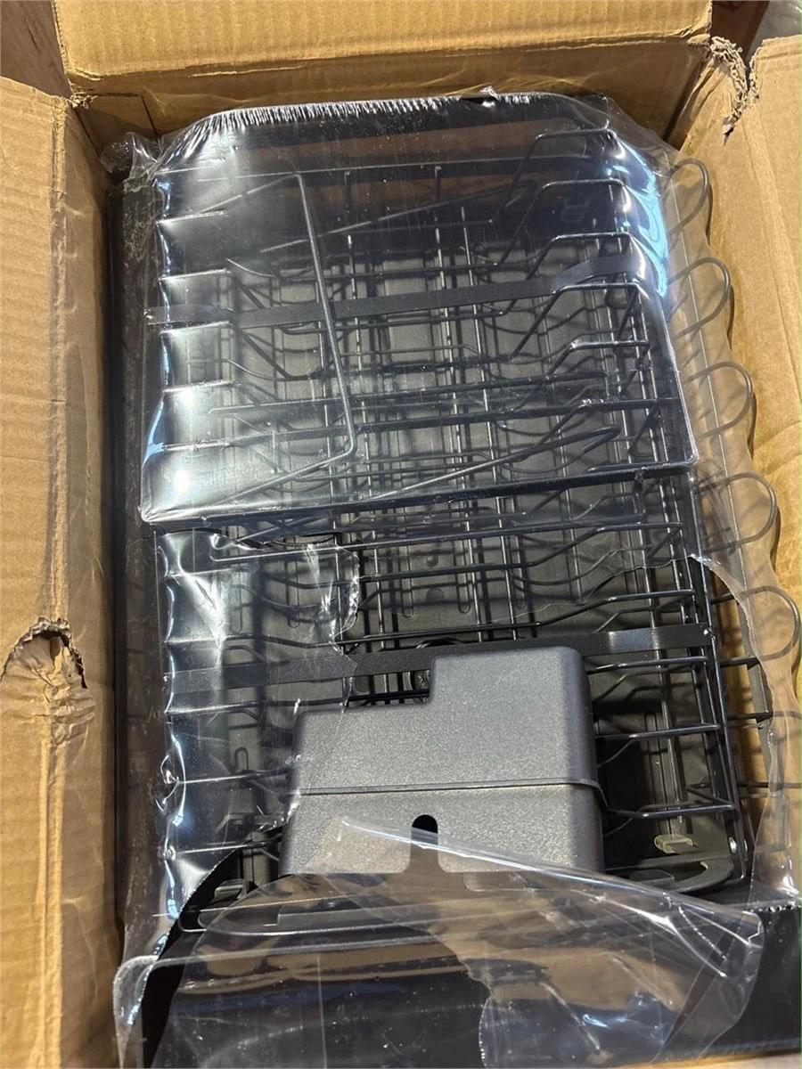 Black 2-Tier Dish Rack with Utensil Holder - photo 3