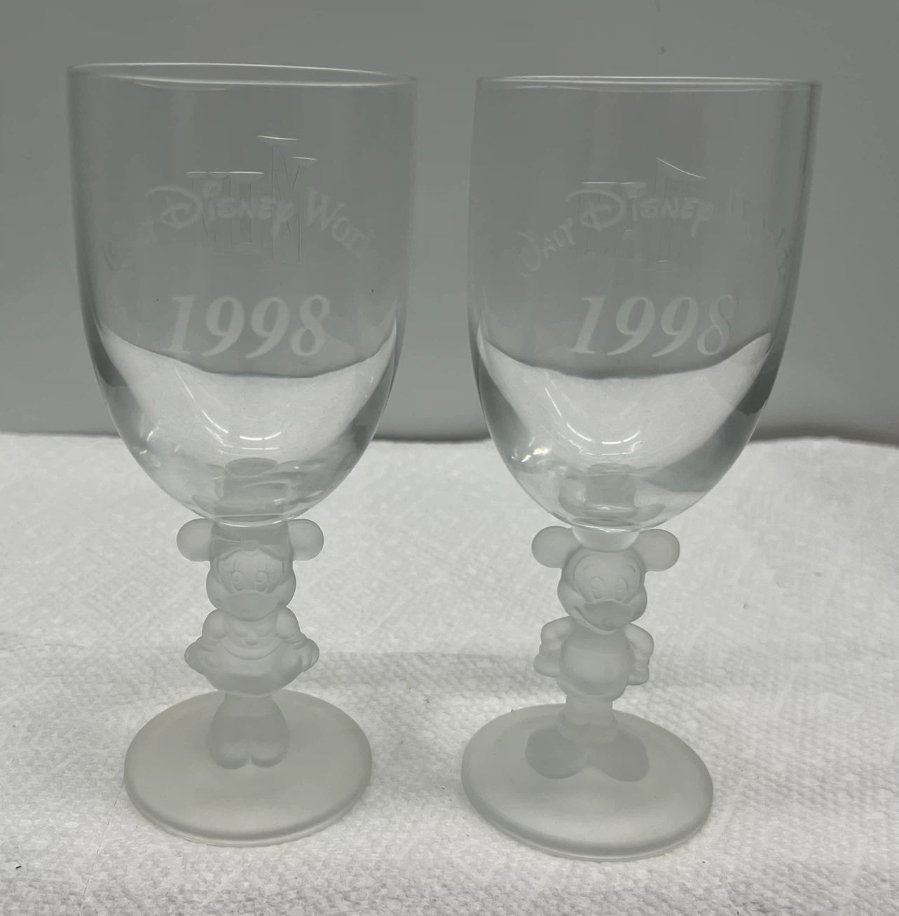 Disney World 1998 Mickey Mouse Glasses (Set of 2)