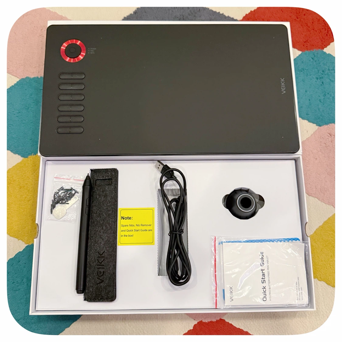 VEIKK A15PRO GRAPHICS DRAWING TABLES 10 X 6 INCH DIGITAL TABLET - photo 2