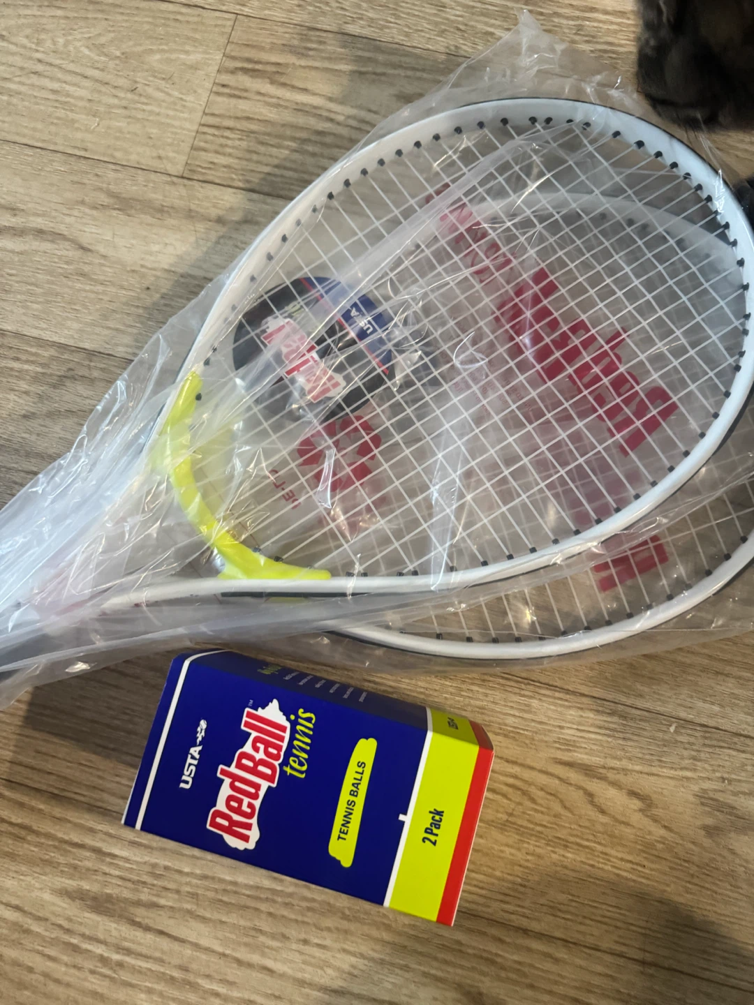 Red Ball Tennis Racket with Tennis Balls