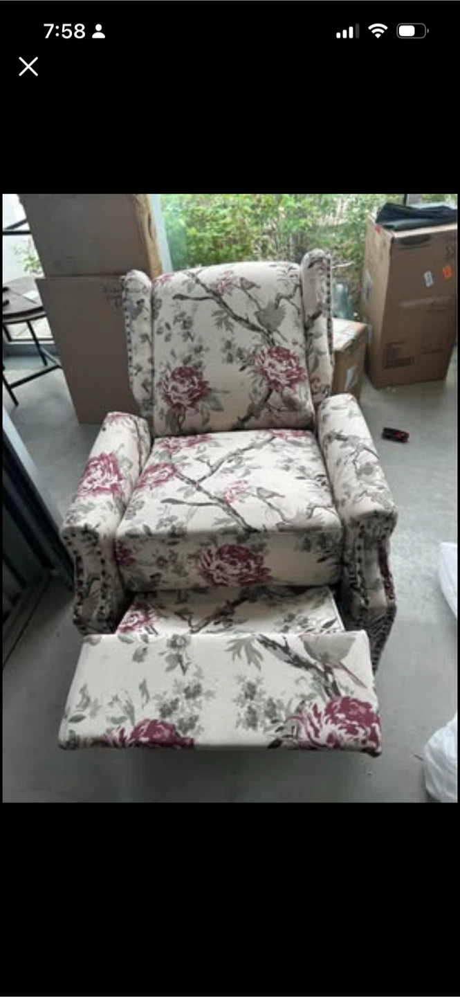 New Floral Recliner Chair - photo 3