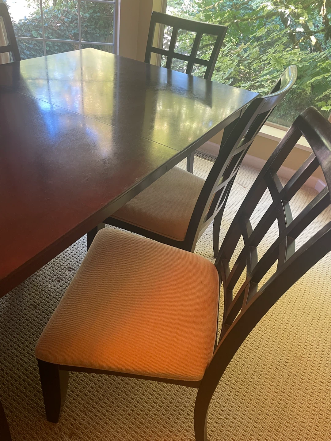 Wooden Dining Table and Chairs Set - photo 2