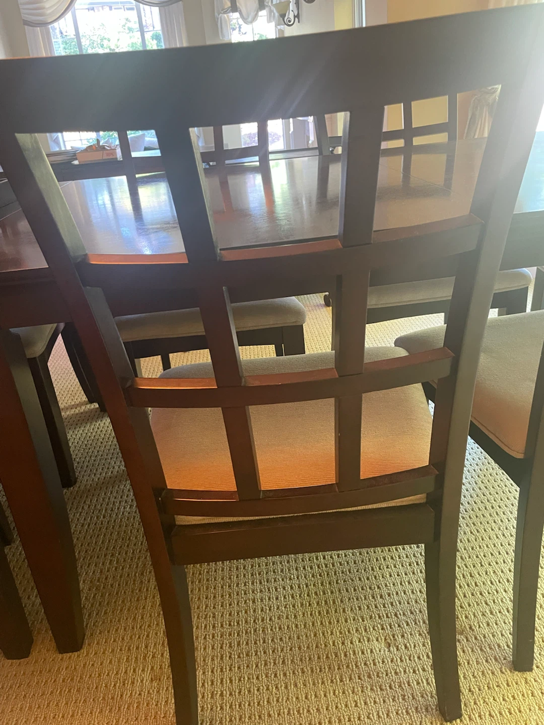 Wooden Dining Table and Chairs Set - photo 3