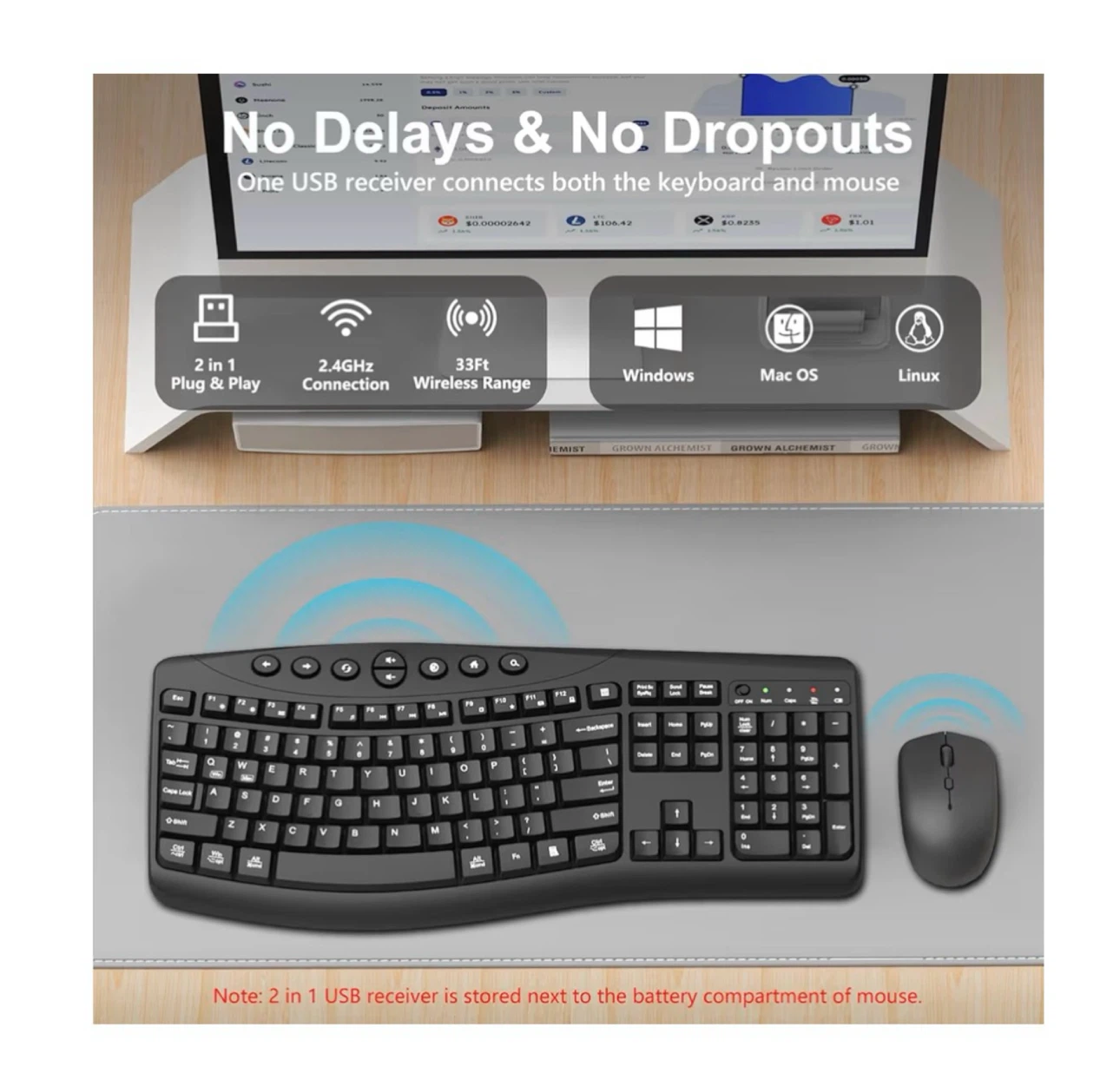 Brand new Wireless Keyboard and Mouse Combo - photo 3